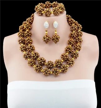2016 Latest Gold African Brides Beads Jewelry Set Fashion Jewelry Sets Nigerian Wedding African Beads Necklace Jewelry Set
2016 Latest Gold African Brides Beads Jewelry Set Fashion Jewelry Sets Nigerian Wedding African Beads Necklace Jewelry Set