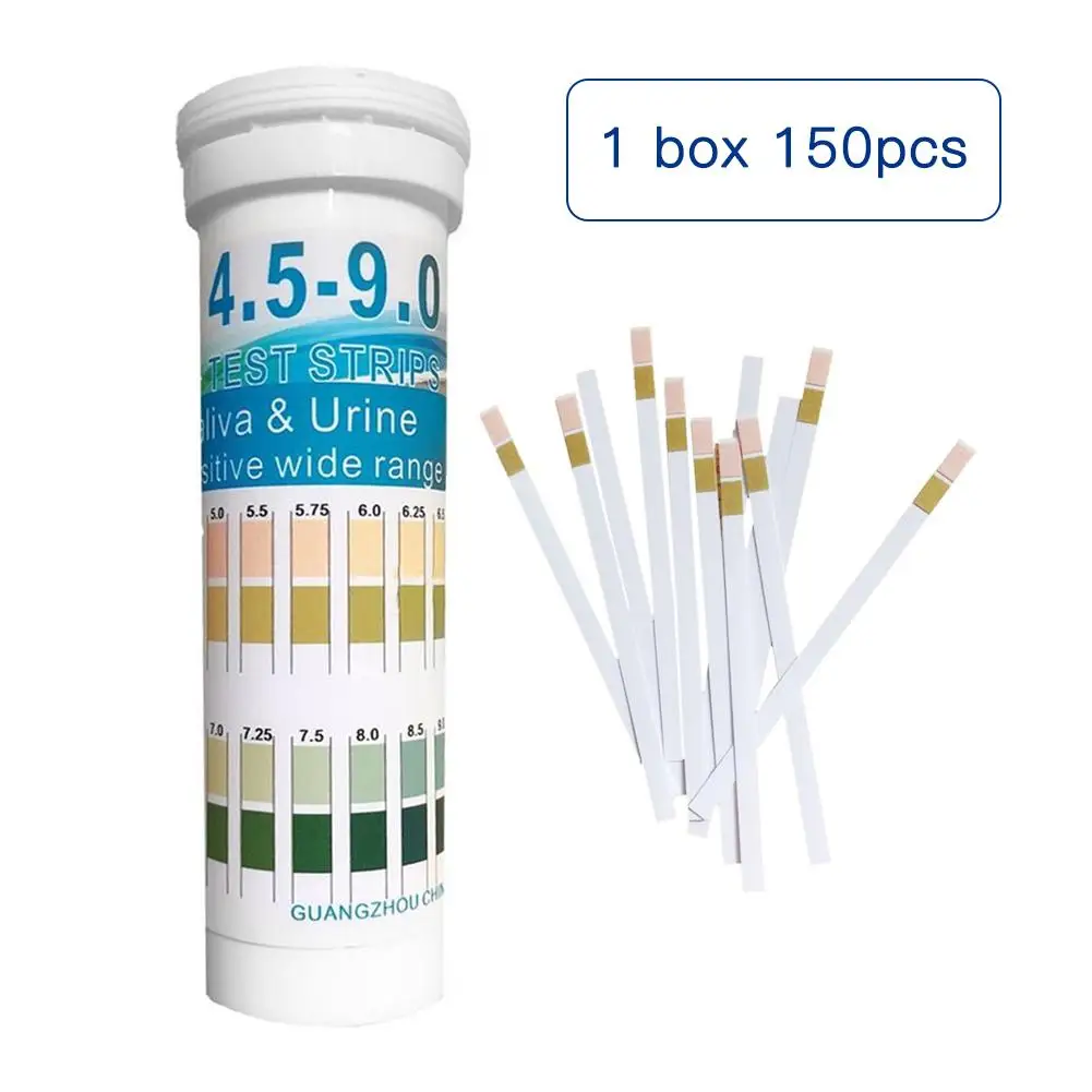 150PCS/Box Universal pH Test Strips DF Precision pH Strips Litmus Paper for Acidic Alkaline Test pH 4.5-9.0 Full Measuring Range
150PCS/Box Universal pH Test Strips DF Precision pH Strips Litmus Paper for Acidic Alkaline Test pH 4.5-9.0 Full Measuring Range