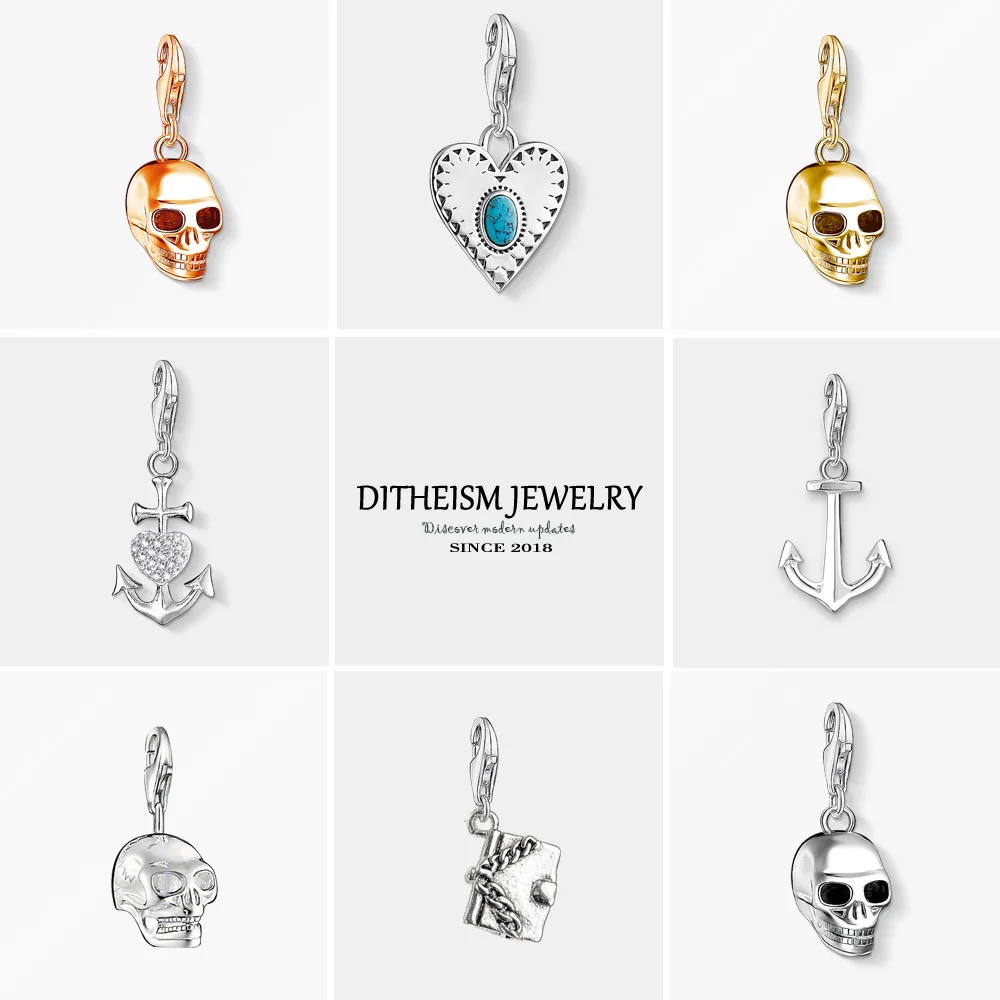 Skull Charms Pendant, 2018 Fashion Jewelry 925 Sterling Silver Classic Gift For Women Men Boy Girls Fit Bracelet Necklace Bag
Skull Charms Pendant, 2018 Fashion Jewelry 925 Sterling Silver Classic Gift For Women Men Boy Girls Fit Bracelet Necklace Bag