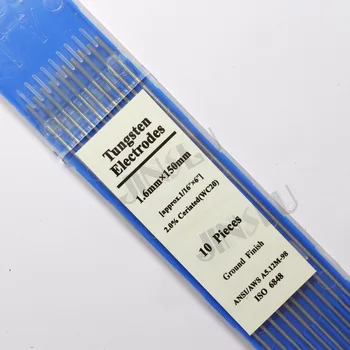 Free shipping WC20 2% Ceriated Tig Tungsten Electrode Grey Head 1.6*150mm 1/16" 100PCS
Free shipping WC20 2% Ceriated Tig Tungsten Electrode Grey Head 1.6*150mm 1/16" 100PCS