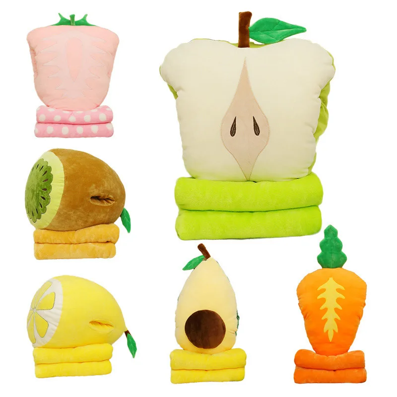 Creative 3D printing simulation vegetable fruit pillow warm handkerchief air conditioning blanket three-in-one baby nap blanket
Creative 3D printing simulation vegetable fruit pillow warm handkerchief air conditioning blanket three-in-one baby nap blanket