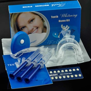 Teeth Whitening Home Unit Kits Include 3pcs 3ml 35%cp Gel Syringes 1pc Mini Led Light 2pcs Mouth Tray Tooth Whitener Bleaching
Teeth Whitening Home Unit Kits Include 3pcs 3ml 35%cp Gel Syringes 1pc Mini Led Light 2pcs Mouth Tray Tooth Whitener Bleaching