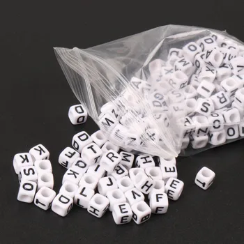 2018 Hot Wholesale Hot White Mixed Letter Alphabet Cube Acrylic Spacer Beads Fit Jewelry making 6mm 400Pcs
2018 Hot Wholesale Hot White Mixed Letter Alphabet Cube Acrylic Spacer Beads Fit Jewelry making 6mm 400Pcs