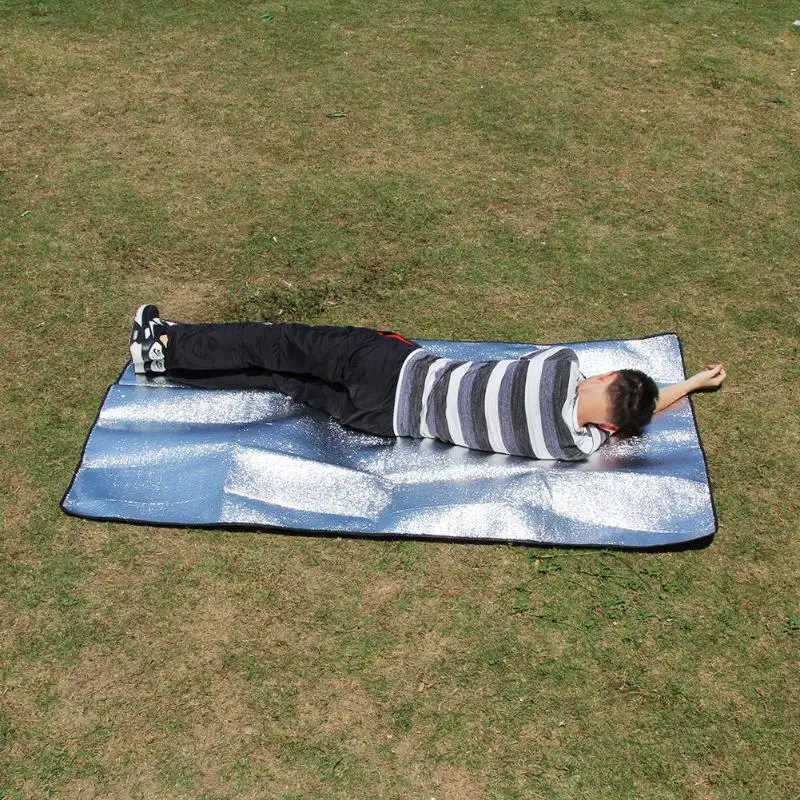 1.2x2m Waterproof Aluminum Foil EVA Mat Sleeping Picnic Beach Sandbeach Mattress Outdoor Camping Pad Accessaries
1.2x2m Waterproof Aluminum Foil EVA Mat Sleeping Picnic Beach Sandbeach Mattress Outdoor Camping Pad Accessaries