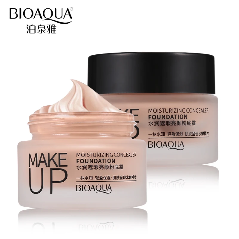 Bioaqua Makeup Cream Natural Face Base Concealer Liquid Foundation Full Coverage Embellish Moisturizing Whitening Primer Creams
Bioaqua Makeup Cream Natural Face Base Concealer Liquid Foundation Full Coverage Embellish Moisturizing Whitening Primer Creams