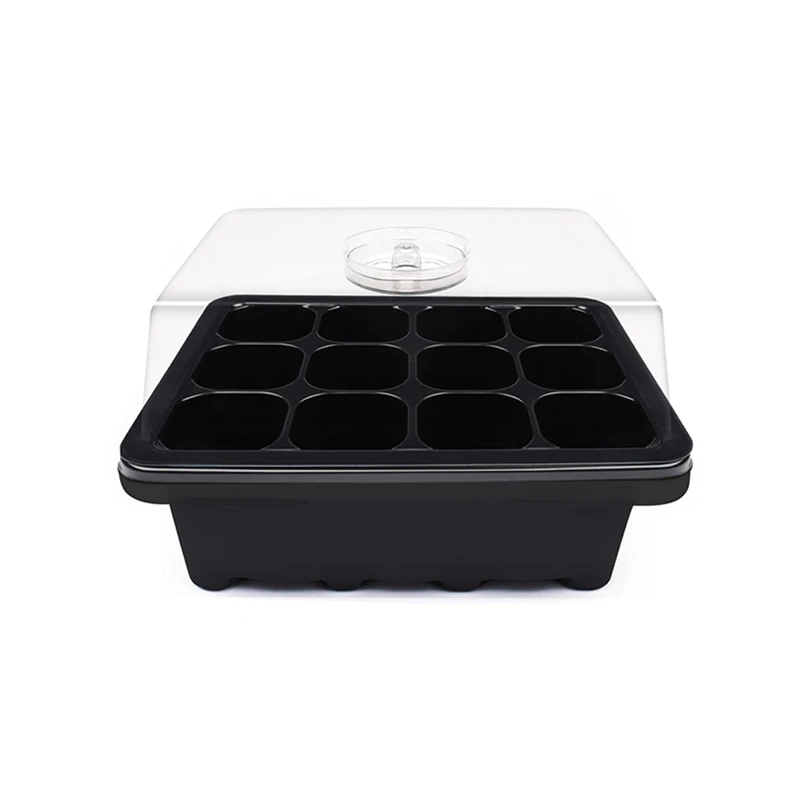 10 Set 12 Cells Seed Tray Grow Box Nursery Pot Seedling Starter Germination Kit with Dome Plant Tags for Flower Garden
10 Set 12 Cells Seed Tray Grow Box Nursery Pot Seedling Starter Germination Kit with Dome Plant Tags for Flower Garden