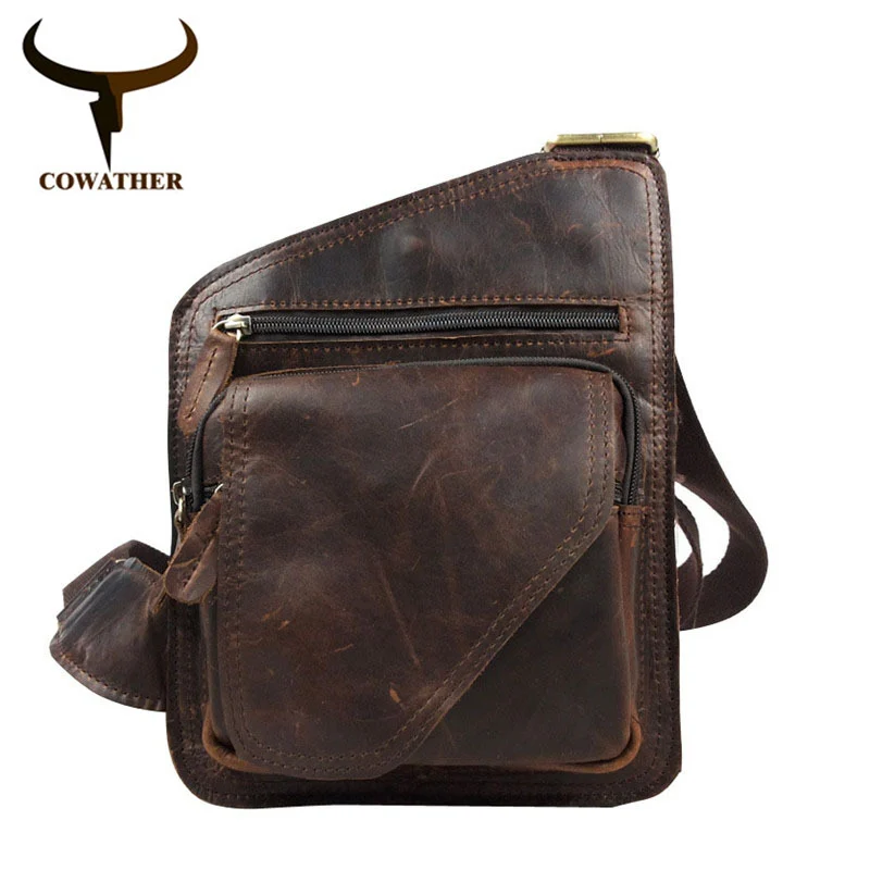 Image New fashion versatile and casual shoulder bags for men soild and zipper
