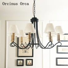 New American retro white chandelier living room dining room bedroom European classic LED iron decorative Chandelier
New American retro white chandelier living room dining room bedroom European classic LED iron decorative Chandelier