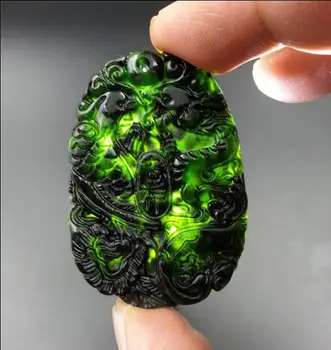 Chinese Natural Black Green Carved Lucky Dragon Phoenix Pendants + Rope Necklace Fine Pendant wholesales
Chinese Natural Black Green Carved Lucky Dragon Phoenix Pendants + Rope Necklace Fine Pendant wholesales