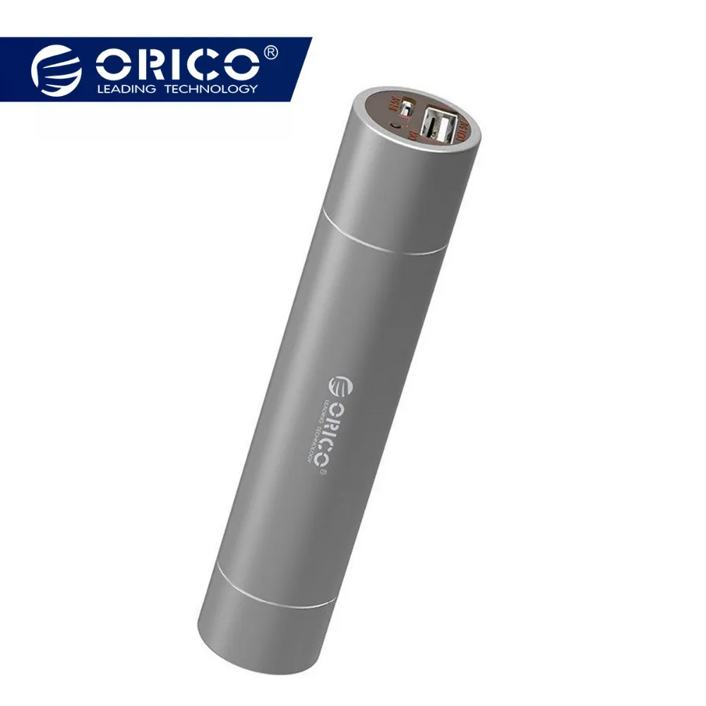 ORICO 2600mAh External Battery Pack 5V1.5A Aluminum Power Bank with SOS Flashlight Portable Silver/Golden/Pink
ORICO 2600mAh External Battery Pack 5V1.5A Aluminum Power Bank with SOS Flashlight Portable Silver/Golden/Pink