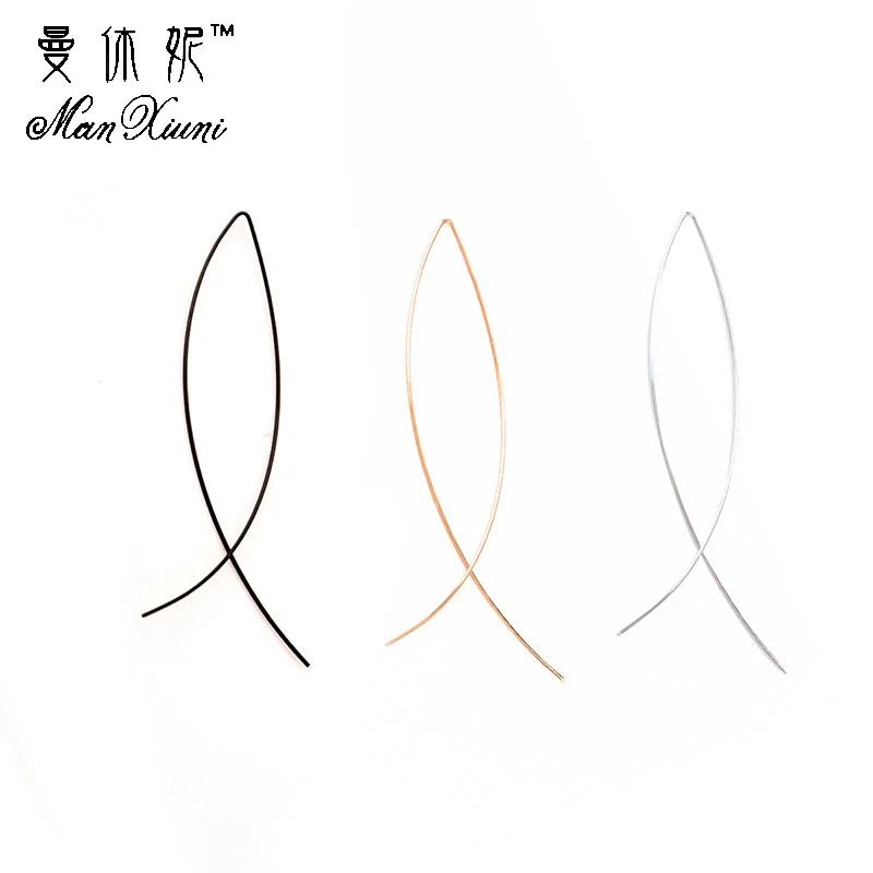 hot Fashion Simplicity Handmade Fish Shaped Hoop Copper Wire Earrings for Women Brincos de gota Feminino
hot Fashion Simplicity Handmade Fish Shaped Hoop Copper Wire Earrings for Women Brincos de gota Feminino
