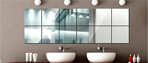 9 шт. коробка отражающая зеркальная пленка Настенная Наклейка Beijiao украшение 15 см