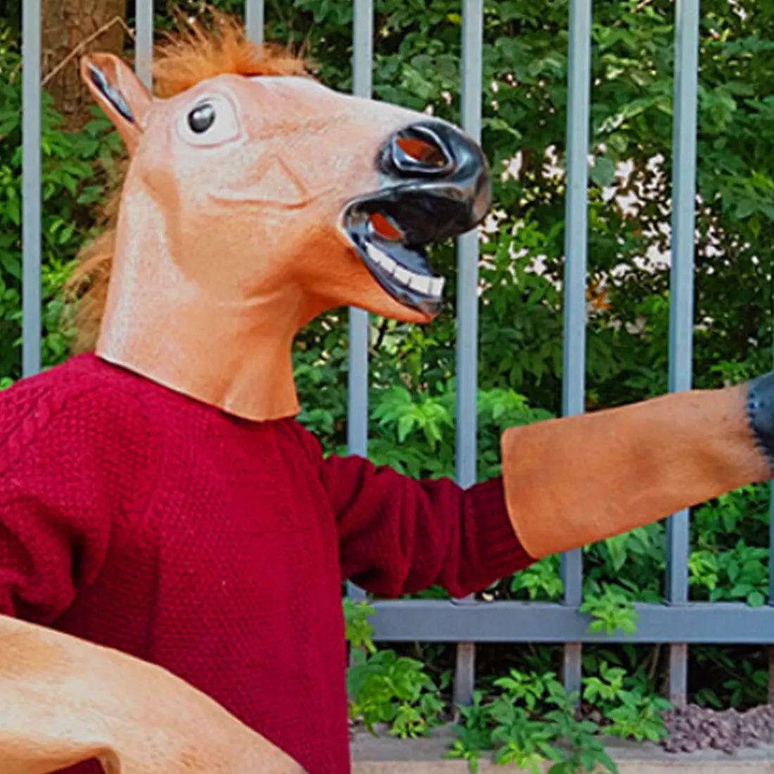 Animal Costume Theater Prank Crazy Party Horse Head Mask Animal Costume Toys Party Halloween New Year Decoration 
Animal Costume Theater Prank Crazy Party Horse Head Mask Animal Costume Toys Party Halloween New Year Decoration