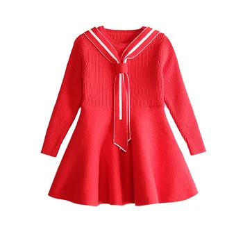 Spring Autumn baby vestidos girls knitted dress kids vintage dress Children fashion clothes striped bow lacing 2 to 7 yrs
Spring Autumn baby vestidos girls knitted dress kids vintage dress Children fashion clothes striped bow lacing 2 to 7 yrs