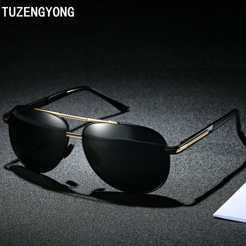 TUZENGYONG 2018 High quality New Pilot sunglasses men HD Polarized luxury brand vintage Mens Sun glasses Driving UV400 Sunglass
TUZENGYONG 2018 High quality New Pilot sunglasses men HD Polarized luxury brand vintage Mens Sun glasses Driving UV400 Sunglass