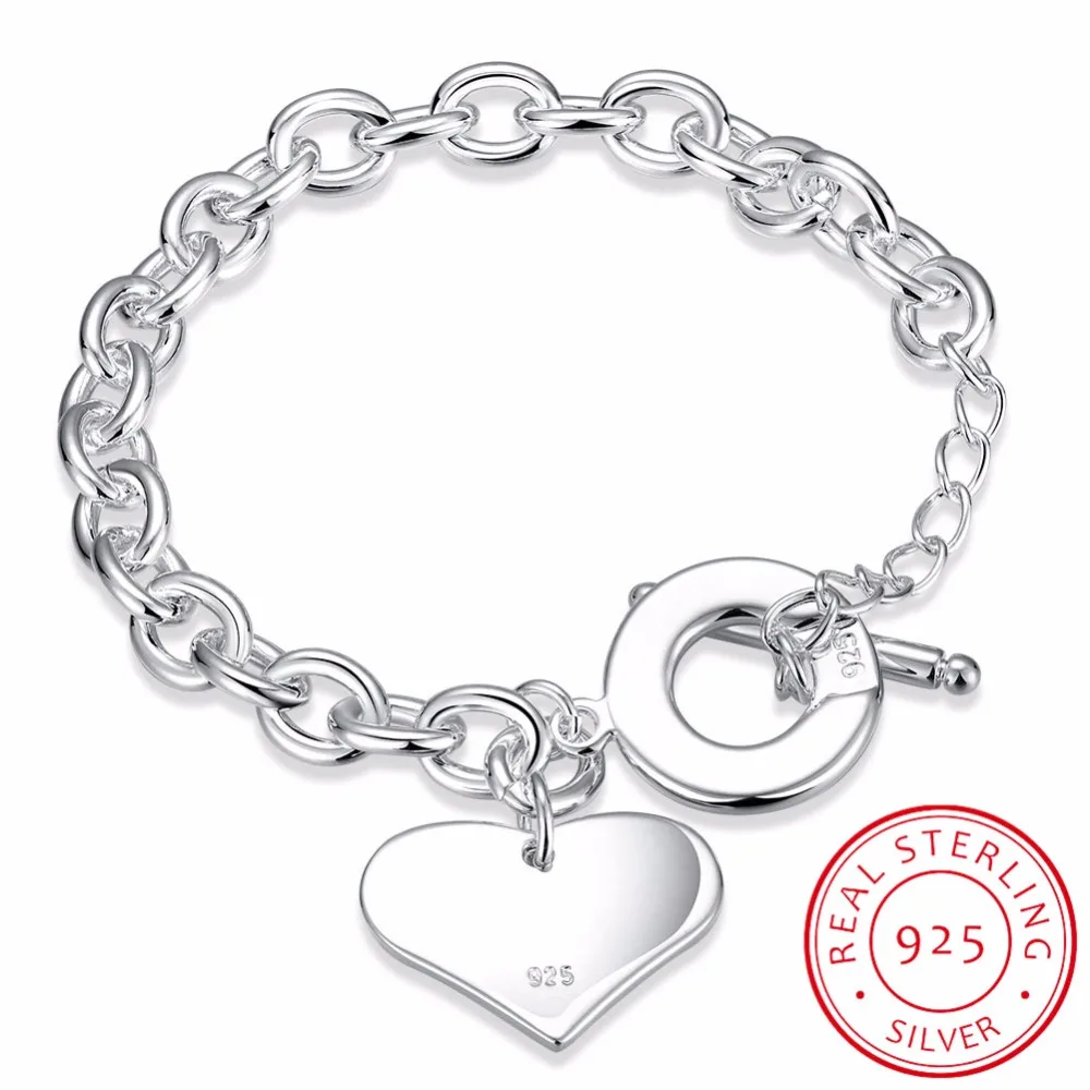 LEKANI Fashion Smooth Love Heart Charm Bracelet for Women 925 Sterling Silver Bracelets Female Hand Chain Wristband pulseira
LEKANI Fashion Smooth Love Heart Charm Bracelet for Women 925 Sterling Silver Bracelets Female Hand Chain Wristband pulseira