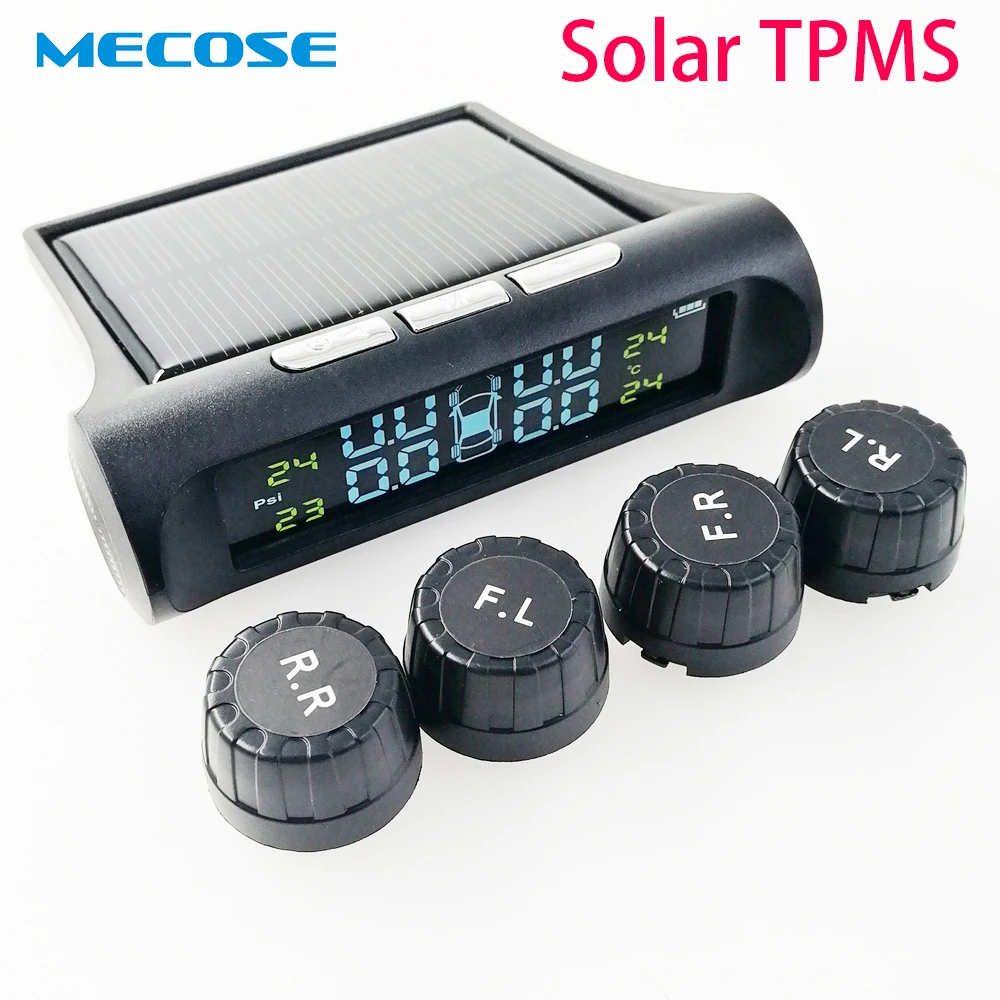 Universal Solar TPMS Car Tire Pressure Monitoring System Alarm System 4 Internal / External Tyre Sensors
Universal Solar TPMS Car Tire Pressure Monitoring System Alarm System 4 Internal / External Tyre Sensors