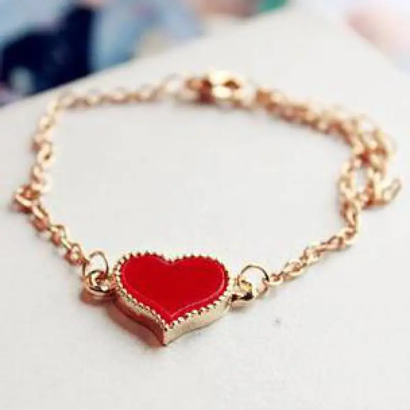 European and American jewelry retro fashion simple Peach Heart Mini women's Bracelet
European and American jewelry retro fashion simple Peach Heart Mini women's Bracelet