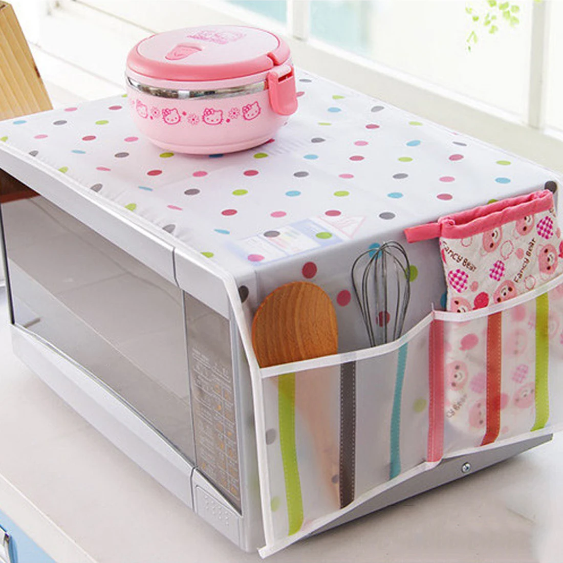 Waterproof Grease Proofing Storage Bag Kitchen Accessories Double Pockets Dust Covers Microwave Cover Microwave Oven Hood
Waterproof Grease Proofing Storage Bag Kitchen Accessories Double Pockets Dust Covers Microwave Cover Microwave Oven Hood
