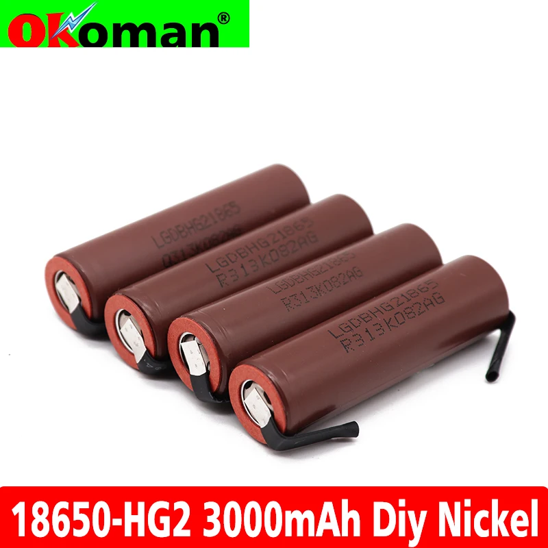 Original large capacity HG2 18650 3000mah electronic cigarette Rechargeable battery power high discharge large current+DIY nicke
Original large capacity HG2 18650 3000mah electronic cigarette Rechargeable battery power high discharge large current+DIY nicke