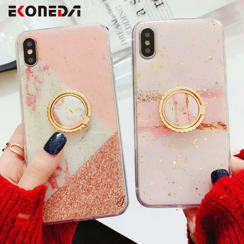 EKONEDA Finger Ring Case For iPhone 7 Case Glitter Luxury Marble Silicone Holder Cover For iPhone X XR XS Max 6 6S 7 8 Plus Case
EKONEDA Finger Ring Case For iPhone 7 Case Glitter Luxury Marble Silicone Holder Cover For iPhone X XR XS Max 6 6S 7 8 Plus Case
