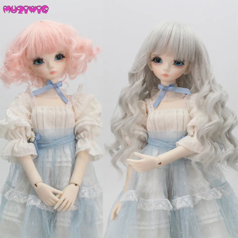 New Arrival Heat Resistant Wire Grey Pink Curly Wavy Hair Wig for bjd 1/3 1/4 1/6 Doll Wigs Free Shipping
New Arrival Heat Resistant Wire Grey Pink Curly Wavy Hair Wig for bjd 1/3 1/4 1/6 Doll Wigs Free Shipping