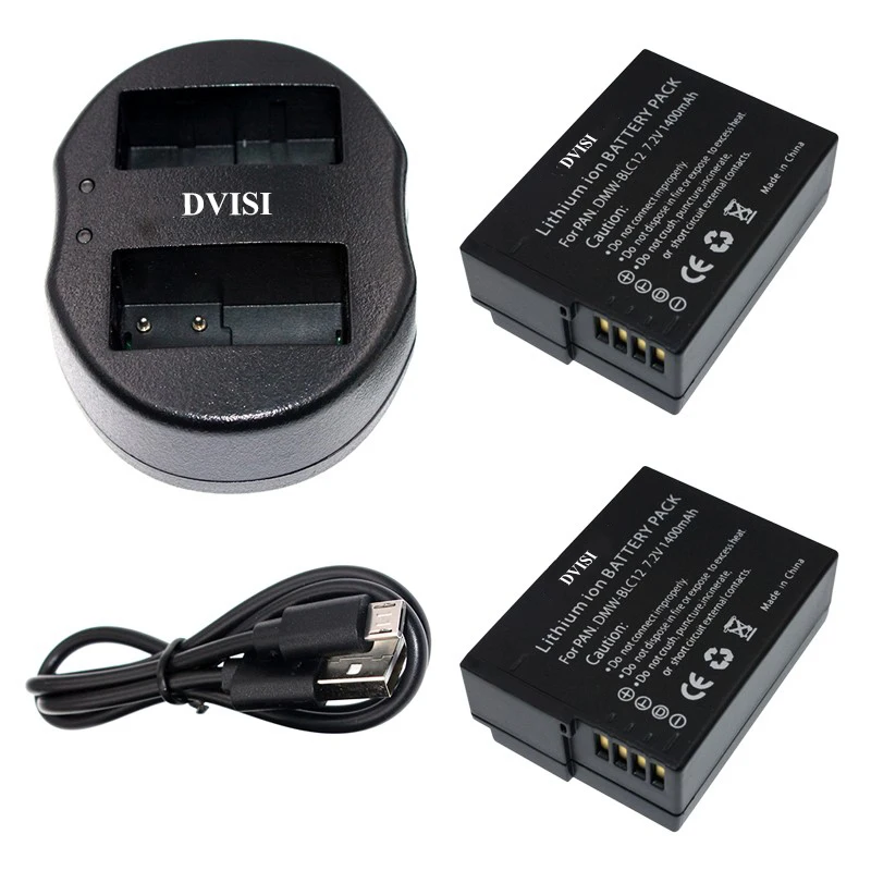 2pcs 1.4Ah DMW-BLC12 DMW BLC12 Camera Batteries and USB Dual Charger for Panasonic DMC GH2 G5 G6 V-LUX4 DMC-GH2 FZ1000 FZ200
2pcs 1.4Ah DMW-BLC12 DMW BLC12 Camera Batteries and USB Dual Charger for Panasonic DMC GH2 G5 G6 V-LUX4 DMC-GH2 FZ1000 FZ200
