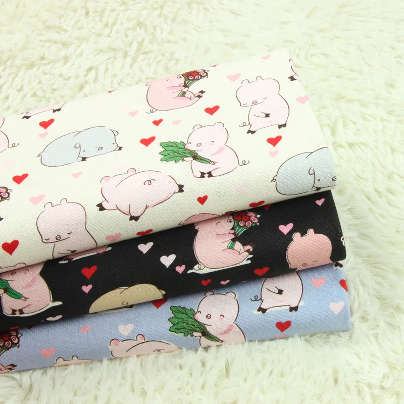 half yard thicken cotton fabric with cartoon rose little pig print, handmade DIY patchwork bag garment cloth 100% cotton A995
half yard thicken cotton fabric with cartoon rose little pig print, handmade DIY patchwork bag garment cloth 100% cotton A995