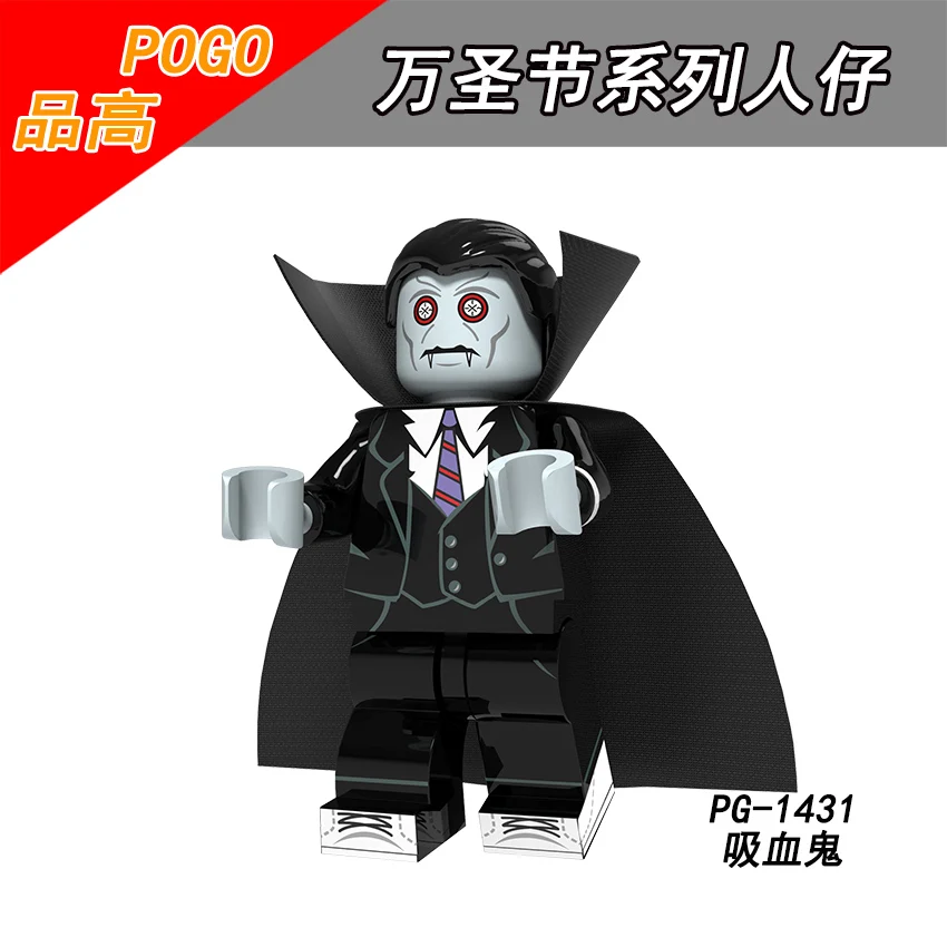 Single Sale PG1431 Halloween Ghost Festival Scarecrow Wedding ghosts Pumpkin Vampire Witch Zombie Toy doll for children Building
Single Sale PG1431 Halloween Ghost Festival Scarecrow Wedding ghosts Pumpkin Vampire Witch Zombie Toy doll for children Building