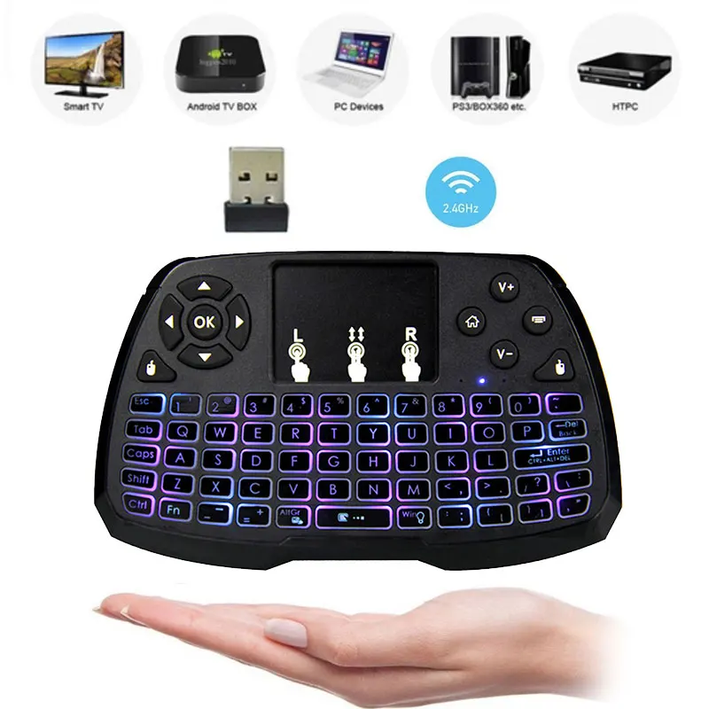 Network Player Wireless Keyboard Wireless Remote Control Keyboard Portable Smart TV Wireless Mouse 2.4GHz Backlight Touchpad
Network Player Wireless Keyboard Wireless Remote Control Keyboard Portable Smart TV Wireless Mouse 2.4GHz Backlight Touchpad