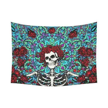 Devil In The Flowers Decorative Tapestry Fashion Mandela skeleton Wall Hanging Curtain Halloween Decorated Shawl Beach Mat
Devil In The Flowers Decorative Tapestry Fashion Mandela skeleton Wall Hanging Curtain Halloween Decorated Shawl Beach Mat