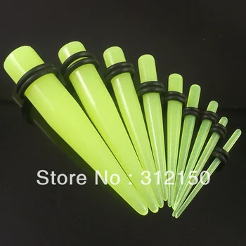180PCS Free Shipping Wholesale 9 sizes Earring Glow In The Dark Ear Expander Ear Taper Stretchers Green Ear Plugs Body Piercing 
180PCS Free Shipping Wholesale 9 sizes Earring Glow In The Dark Ear Expander Ear Taper Stretchers Green Ear Plugs Body Piercing