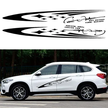 

Car Stickers DIY Decals Whole body Auto Tuning Styling Waterproof A Pair 150*20cm Black Fashion Hot Meteor Style