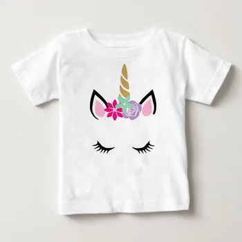 Baby Girls T-Shirt Children White Unicorn Funny Printing Tee Shirts Boy And Girls Summer Short Sleeve T-Shirts Kids Casual Tops
Baby Girls T-Shirt Children White Unicorn Funny Printing Tee Shirts Boy And Girls Summer Short Sleeve T-Shirts Kids Casual Tops