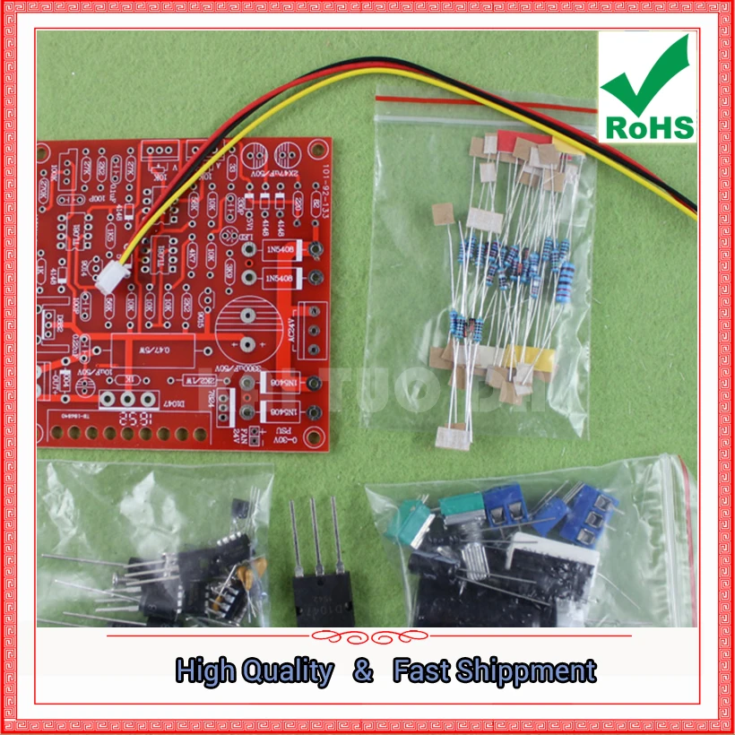 0-30V 2mA-3A Adjustable DC Regulated Power Supply Laboratory Power Short Circuit Current Limit Protection DIY Kit 0.21kg
0-30V 2mA-3A Adjustable DC Regulated Power Supply Laboratory Power Short Circuit Current Limit Protection DIY Kit 0.21kg