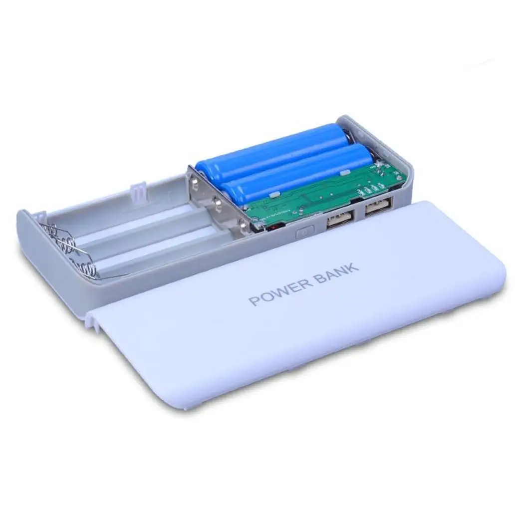 Welding-free Dual USB Charging Box Portable Power Bank Removable portable mobile power supply nesting. DIY Case
Welding-free Dual USB Charging Box Portable Power Bank Removable portable mobile power supply nesting. DIY Case