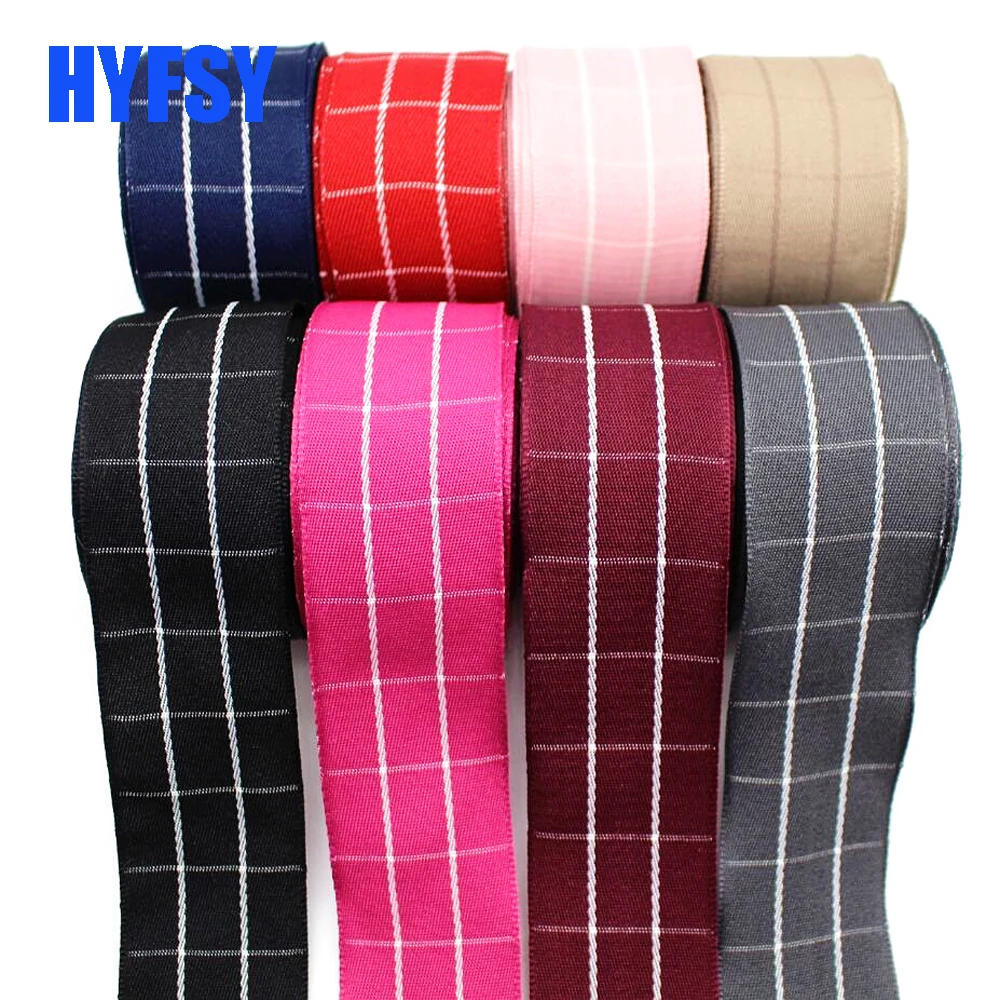 New 1-1/2 38mm plaid ribbon 10 yards DIY handmade material gift wrap hair bow garment material polyester double-sided stripe
New 1-1/2 38mm plaid ribbon 10 yards DIY handmade material gift wrap hair bow garment material polyester double-sided stripe