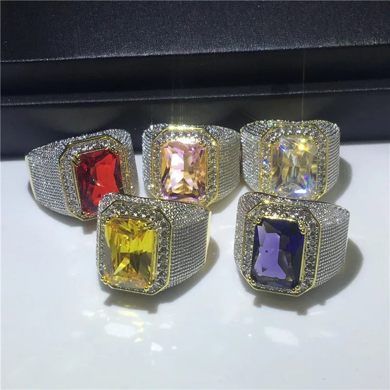 Handsome Male Hiphop ring Gold Filled 925 silver Big AAAAA Cz Stone Party wedding band rings for men Rock Jewelry Gift
Handsome Male Hiphop ring Gold Filled 925 silver Big AAAAA Cz Stone Party wedding band rings for men Rock Jewelry Gift