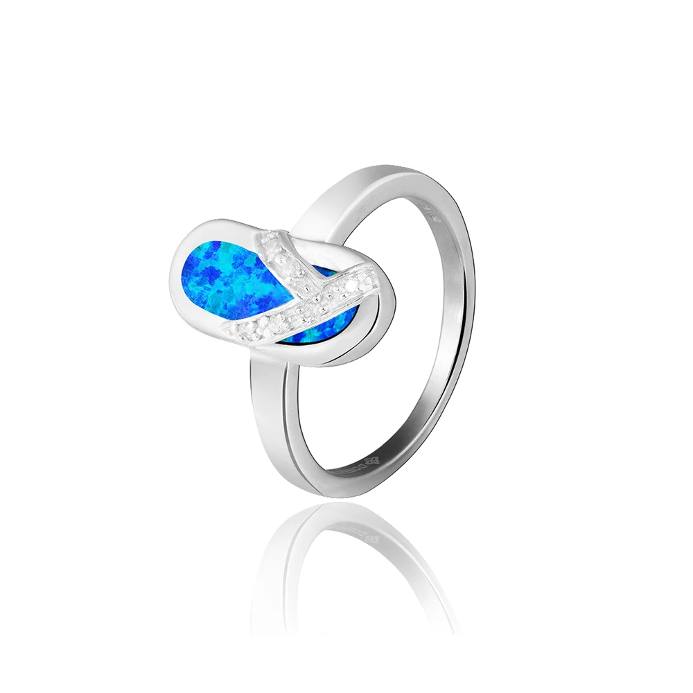 2014 New Design! Blue Opal slippers S925 sterling silver jewelry rings Free shipping
2014 New Design! Blue Opal slippers S925 sterling silver jewelry rings Free shipping