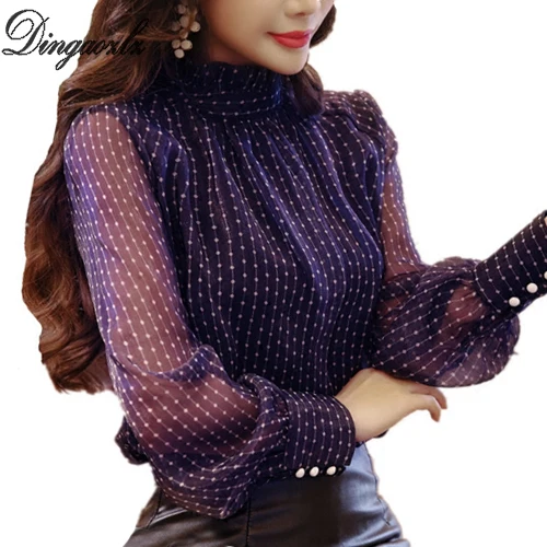 Dingaozlz Elegant Korean fashion clothing Casual Chiffon shirt long sleeve bodysuit Printed Women Blouse Tops
Dingaozlz Elegant Korean fashion clothing Casual Chiffon shirt long sleeve bodysuit Printed Women Blouse Tops