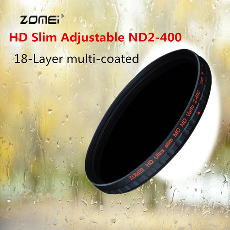 ZOMEI HD Ultra Slim adjustable ND Filter Multi-Coated 18 layers ND2-400 Fader Variable ND Filter for Canon Nikon DSLR 77mm
ZOMEI HD Ultra Slim adjustable ND Filter Multi-Coated 18 layers ND2-400 Fader Variable ND Filter for Canon Nikon DSLR 77mm