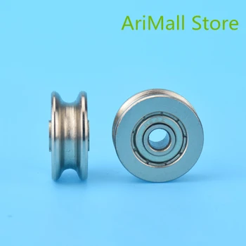 5pcs 4*18*7mm U type groove pulley metal concave wheel metal pulley bearing steel wire pulley
5pcs 4*18*7mm U type groove pulley metal concave wheel metal pulley bearing steel wire pulley