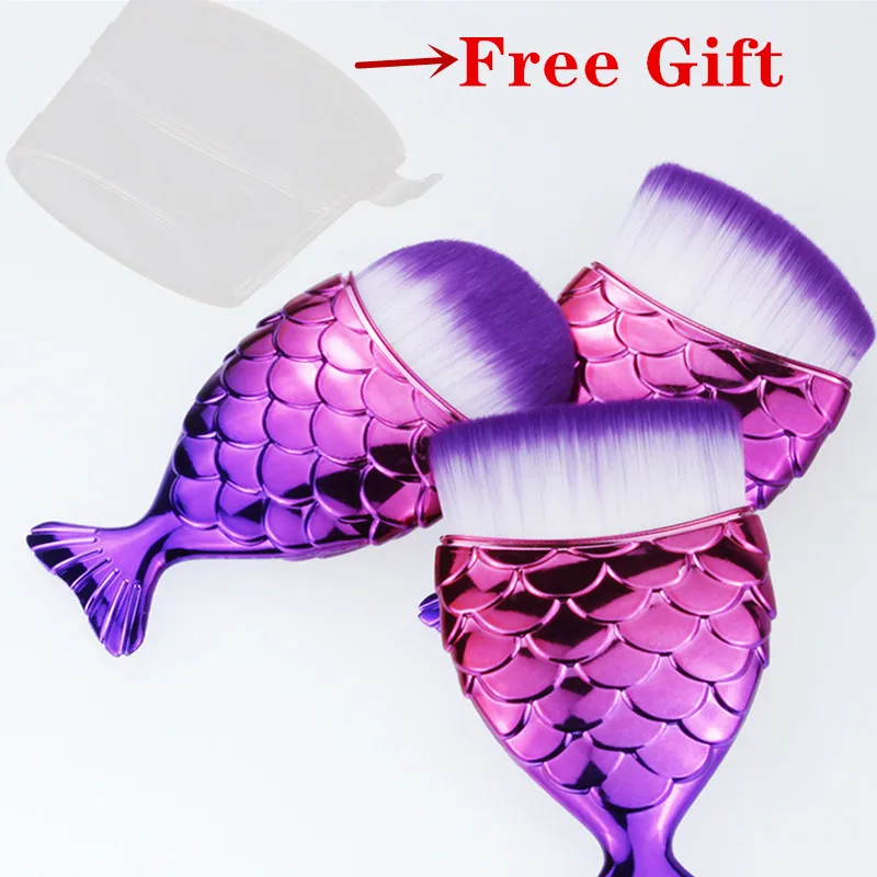 3pcs Fish Tail Diamond Mermaid Makeup Brushes Set Foundation Powder Blush Contour Face Brush Cosmetic Tool With Brush Cover 25#
3pcs Fish Tail Diamond Mermaid Makeup Brushes Set Foundation Powder Blush Contour Face Brush Cosmetic Tool With Brush Cover 25#