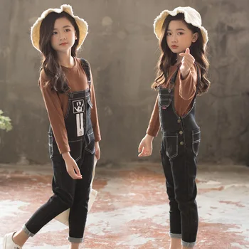 Girl Cowboy Salopettes 2018 New Pattern Camisole Pants Spring And Autumn Children Trousers Suit
Girl Cowboy Salopettes 2018 New Pattern Camisole Pants Spring And Autumn Children Trousers Suit