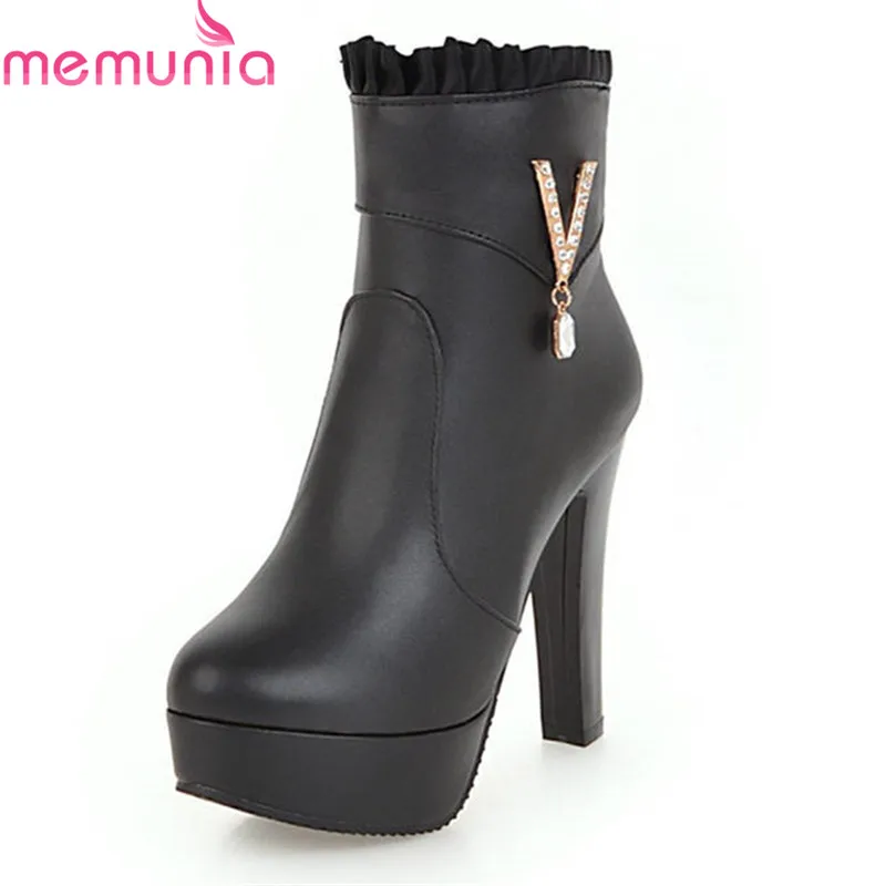 MEMUNIA 2018 hot sale women boots autumn winter round toe zip ankle boots sexy platform high heels shoes woman big size 33-43
MEMUNIA 2018 hot sale women boots autumn winter round toe zip ankle boots sexy platform high heels shoes woman big size 33-43