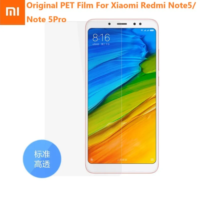 Оригинальная пленка для Xiaomi Redmi Note5 PET с высокой проницаемостью защитная экрана