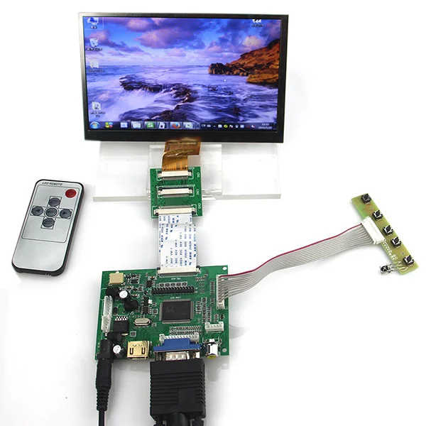 Raspberry Pi 7-дюймовый ЖК-дисплей 1024x600 + плата драйвера контроллера для Raspberry Pi
Raspberry Pi 7-дюймовый ЖК-дисплей 1024x600 + плата драйвера контроллера для Raspberry Pi