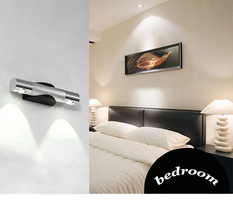 360 Degree Rotation LED Wall Lamps 2W 6W Wall Lights Fixture Warm White Led Sconce for Home Bedroom indoor Lighting arandela (10)