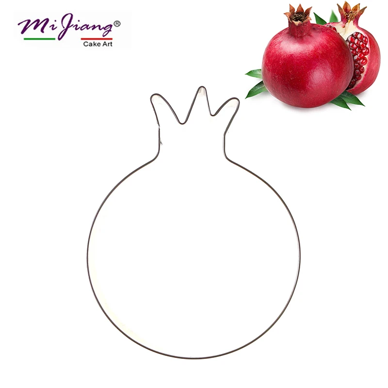 Mijiang Stainless Steel Pomegranate Cookie Cutter Slicer Stamp Sugar Paste Fondant Mold Christmas Cake Decorating Tools S7166
Mijiang Stainless Steel Pomegranate Cookie Cutter Slicer Stamp Sugar Paste Fondant Mold Christmas Cake Decorating Tools S7166