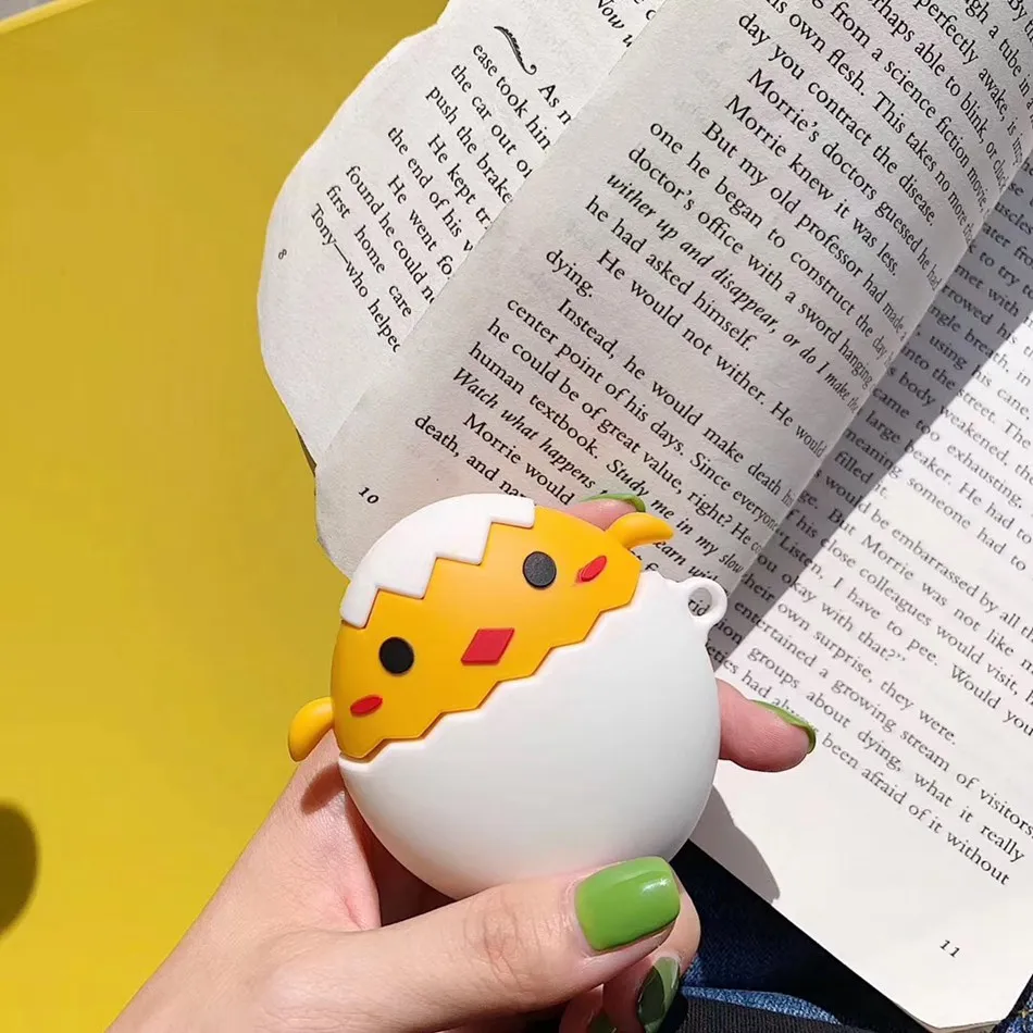 For AirPods 1/2 Case Cute Cartoon Chick Kawaii Earphone Case For Apple Airpods 2 Cover Soft Protect Fundas with Carabiner Hook
For AirPods 1/2 Case Cute Cartoon Chick Kawaii Earphone Case For Apple Airpods 2 Cover Soft Protect Fundas with Carabiner Hook